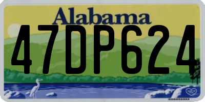 AL license plate 47DP624