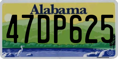 AL license plate 47DP625