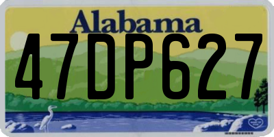 AL license plate 47DP627