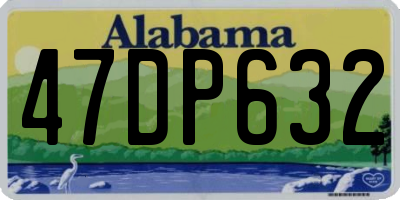 AL license plate 47DP632