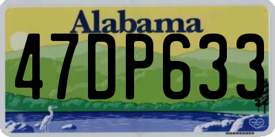 AL license plate 47DP633