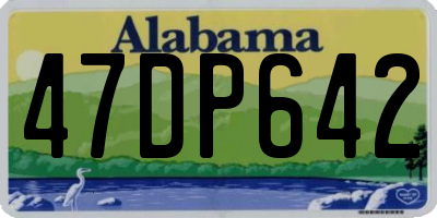AL license plate 47DP642
