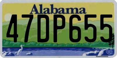 AL license plate 47DP655