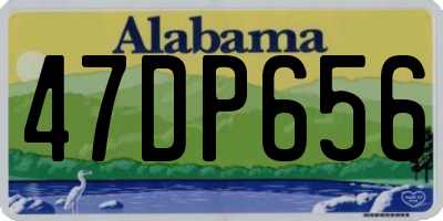 AL license plate 47DP656