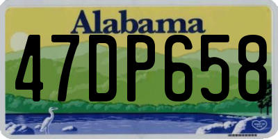 AL license plate 47DP658