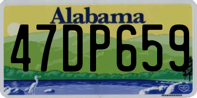AL license plate 47DP659