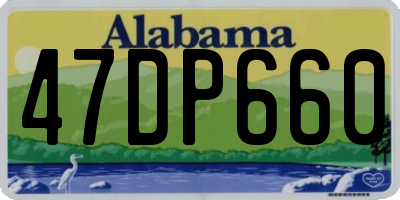 AL license plate 47DP660