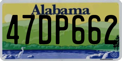AL license plate 47DP662