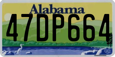 AL license plate 47DP664