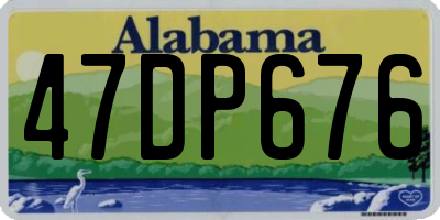 AL license plate 47DP676
