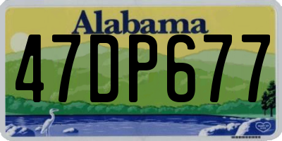 AL license plate 47DP677