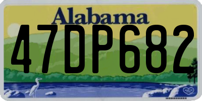 AL license plate 47DP682