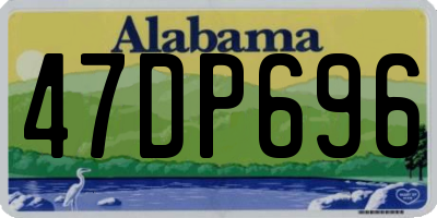 AL license plate 47DP696