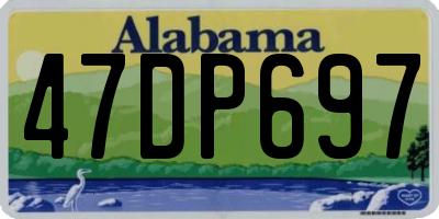 AL license plate 47DP697