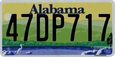 AL license plate 47DP717