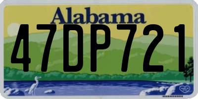 AL license plate 47DP721