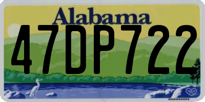 AL license plate 47DP722