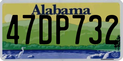 AL license plate 47DP732