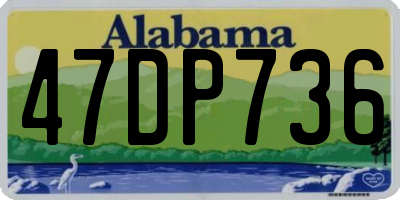 AL license plate 47DP736
