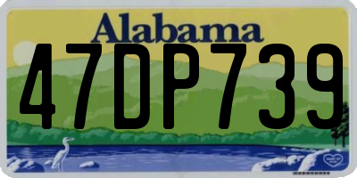 AL license plate 47DP739