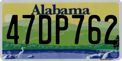 AL license plate 47DP762