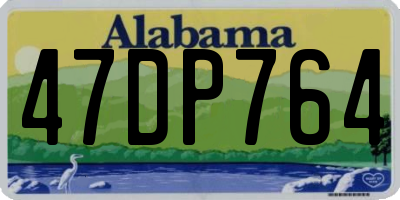 AL license plate 47DP764