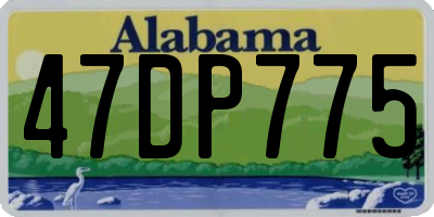 AL license plate 47DP775
