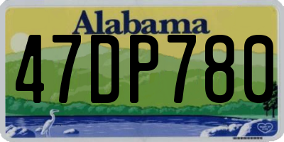 AL license plate 47DP780