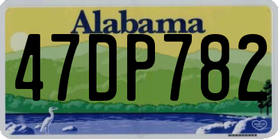 AL license plate 47DP782