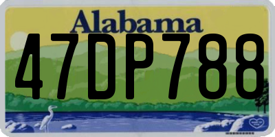 AL license plate 47DP788