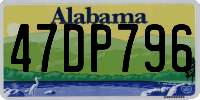 AL license plate 47DP796