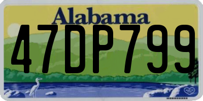 AL license plate 47DP799
