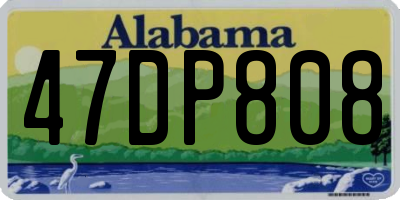 AL license plate 47DP808