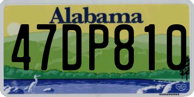 AL license plate 47DP810