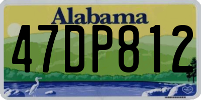 AL license plate 47DP812