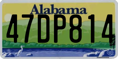 AL license plate 47DP814