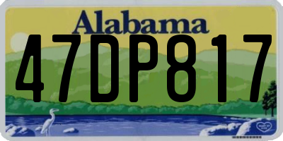 AL license plate 47DP817