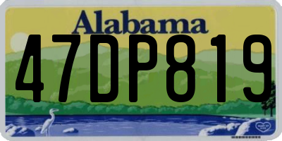 AL license plate 47DP819