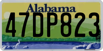 AL license plate 47DP823