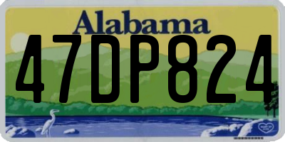AL license plate 47DP824
