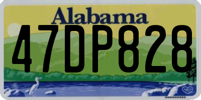 AL license plate 47DP828