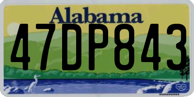 AL license plate 47DP843