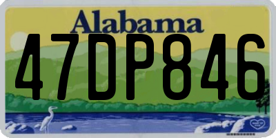 AL license plate 47DP846