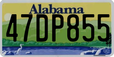 AL license plate 47DP855