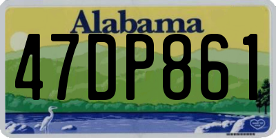 AL license plate 47DP861
