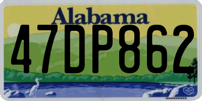 AL license plate 47DP862