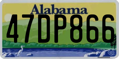 AL license plate 47DP866