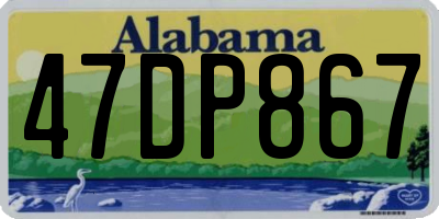 AL license plate 47DP867