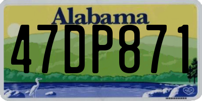 AL license plate 47DP871