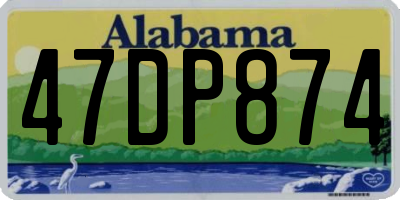 AL license plate 47DP874